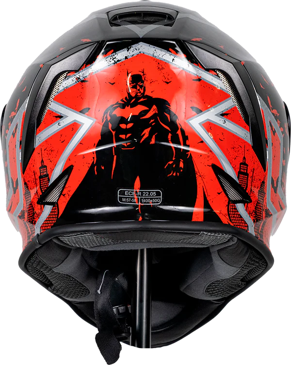 DC CASCO KROON BATMAN ROJO