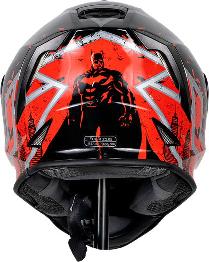 DC CASCO KROON BATMAN ROJO