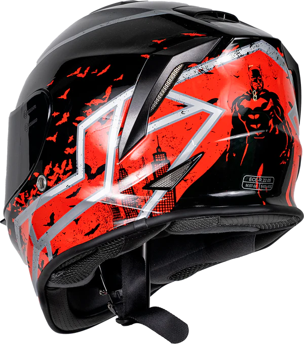 DC CASCO KROON BATMAN ROJO