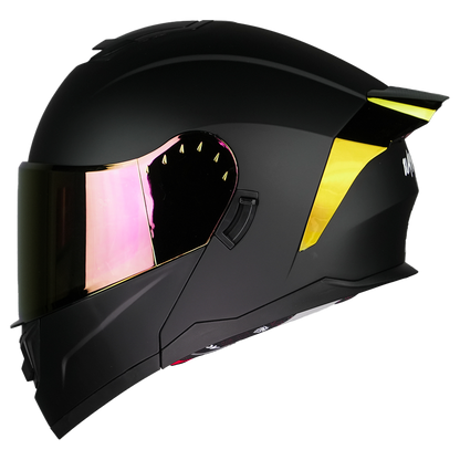 CASCO ZERO BLACK DEMON NEGRO CON LUZ LED Cascos KOV + de motociclista