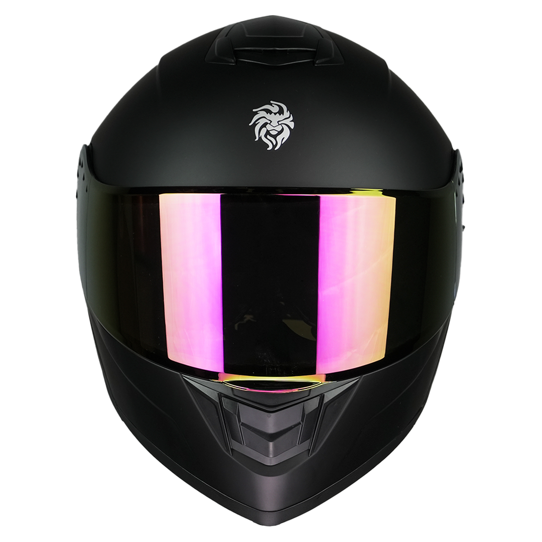 CASCO ZERO BLACK DEMON NEGRO CON LUZ LED Cascos KOV + de motociclista