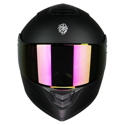 CASCO ZERO BLACK DEMON NEGRO CON LUZ LED Cascos KOV + de motociclista