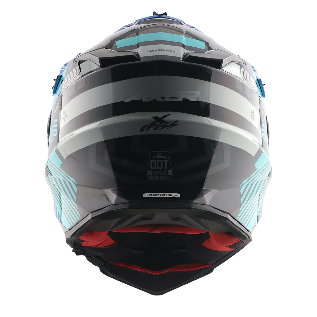 CASCO X CROSS GAMBLING AZUL