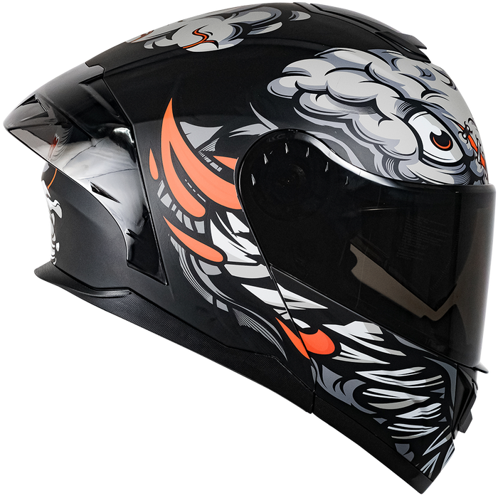 CASCO ZERO RUSH BRAINY GRIS Cascos KOV + de motociclista