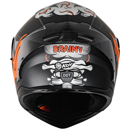 CASCO ZERO RUSH BRAINY GRIS Cascos KOV + de motociclista