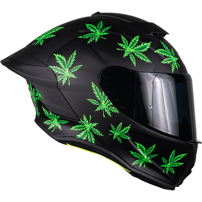 CASCO BUSTER MARY JANE NEGRO MATE FLUORESCENTE Cascos KOV + de motociclista