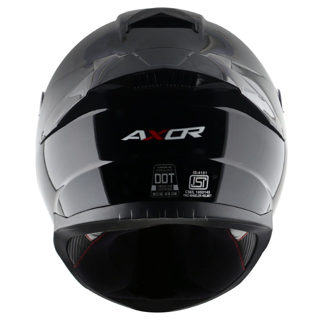 CASCO SABER NEGRO SOLIDO