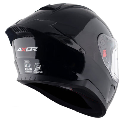 CASCO SABER NEGRO SOLIDO