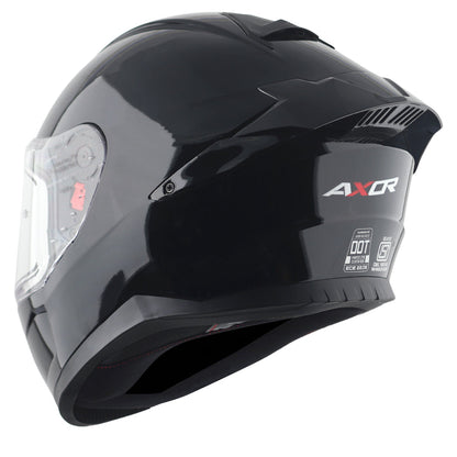 CASCO SABER NEGRO SOLIDO