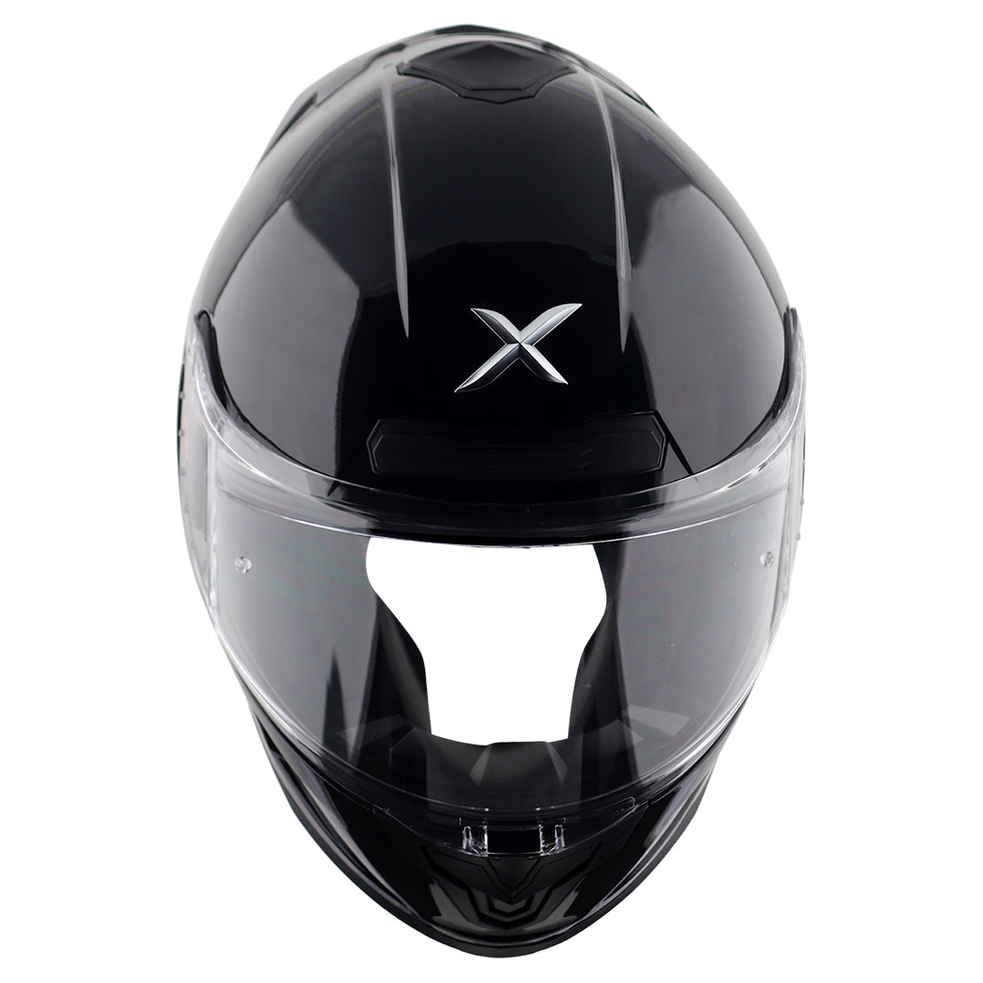 CASCO SABER NEGRO SOLIDO