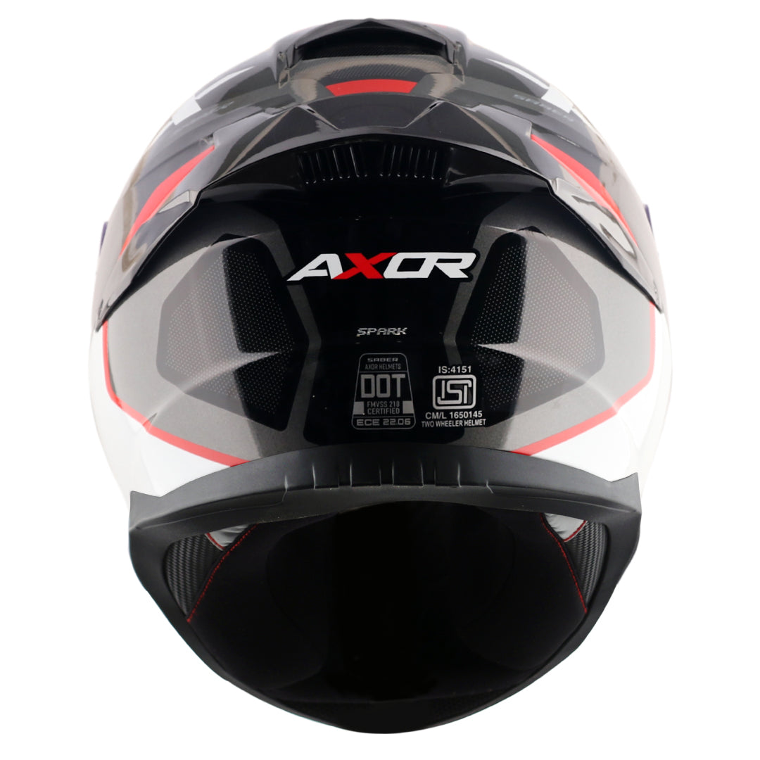CASCO SABER SPARK NEGRO/ROJO