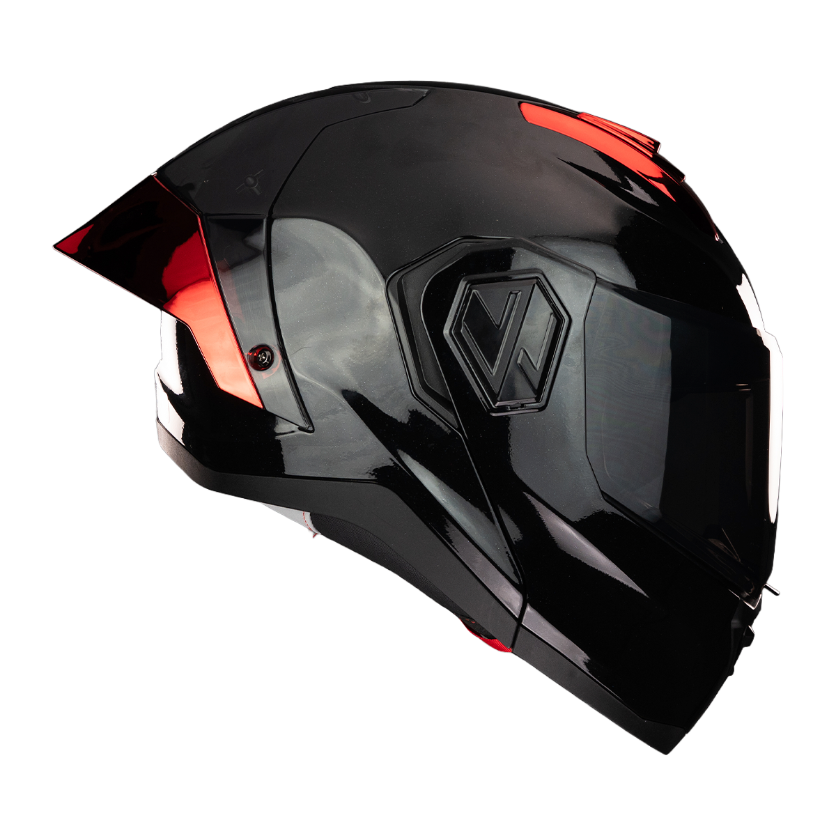 CASCO ALPHA NEGRO ROJO 1