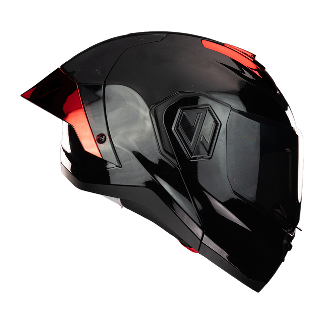 CASCO ALPHA NEGRO ROJO 1