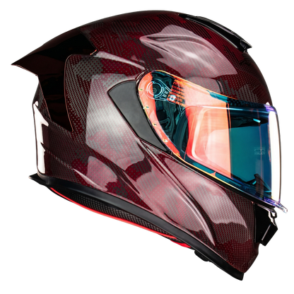 CASCO NEXUS FIBRA DE CARBON ROJO 1