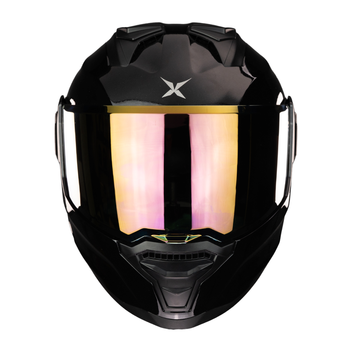 CASCO ALPHA NEGRO DORADO 3