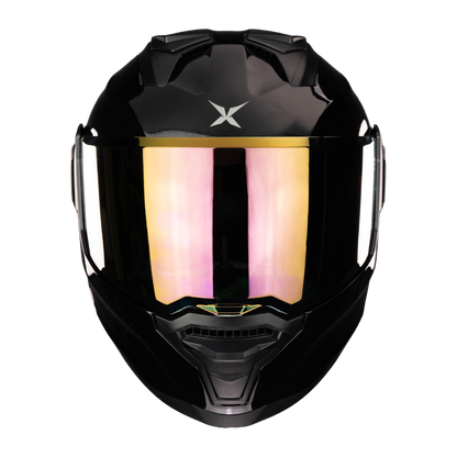 CASCO ALPHA NEGRO DORADO 3