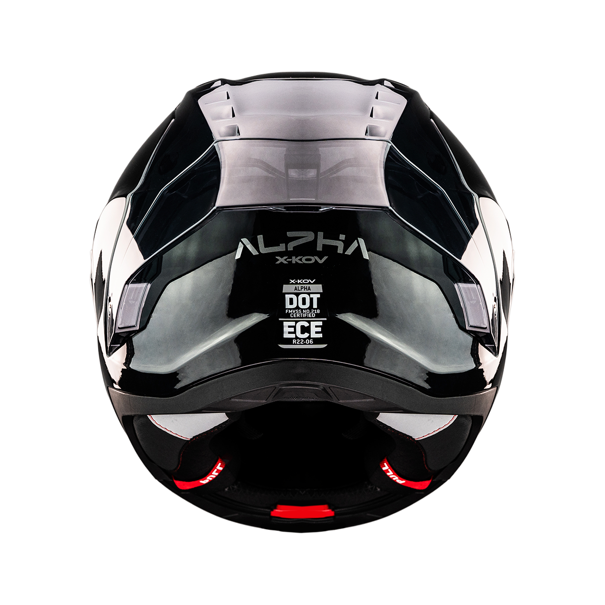 CASCO ALPHA NEGRO GLOSSY 9