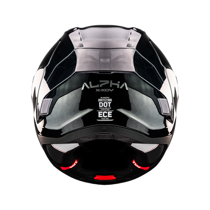 CASCO ALPHA NEGRO GLOSSY 9