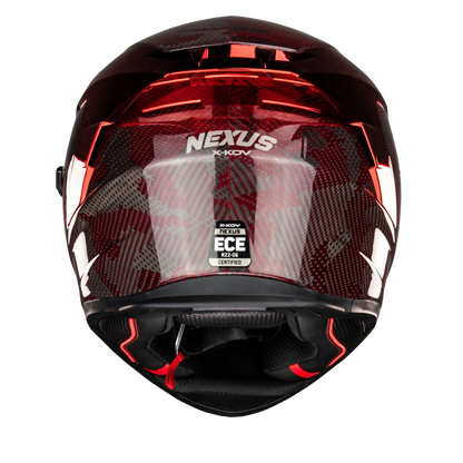 CASCO NEXUS FIBRA DE CARBON ROJO 6