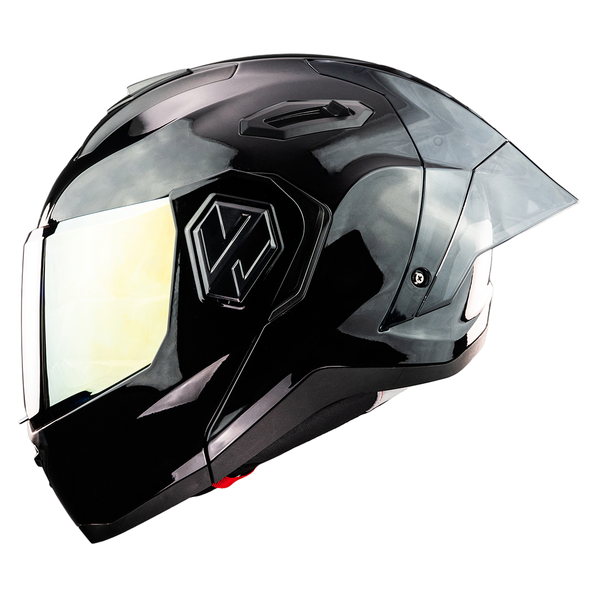 CASCO ALPHA NEGRO GLOSSY 7
