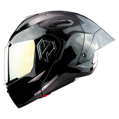 CASCO ALPHA NEGRO GLOSSY 7
