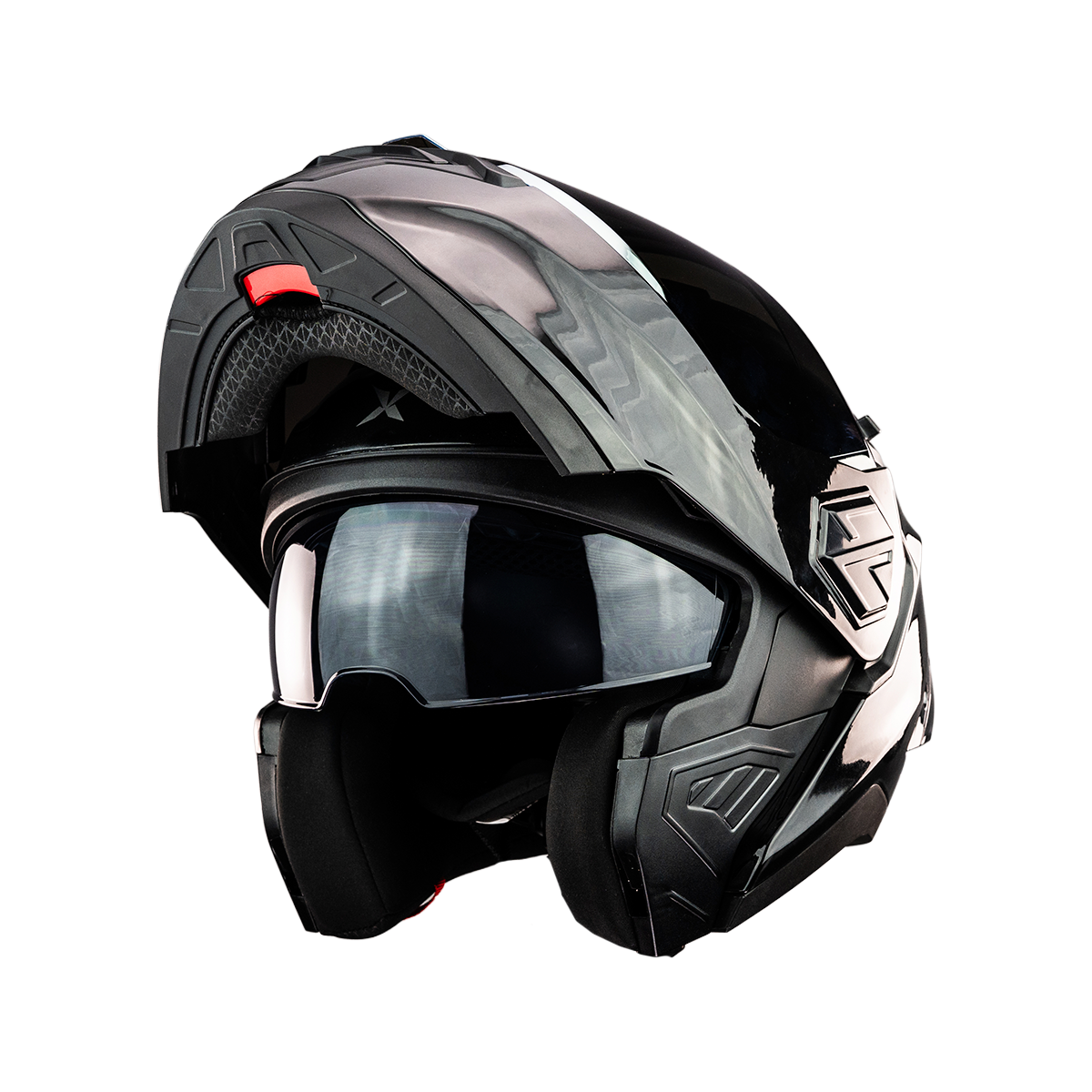 CASCO ALPHA NEGRO GLOSSY 10