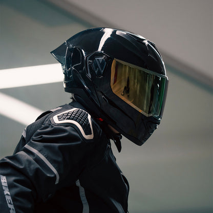 CASCO ALPHA NEGRO GLOSSY 2