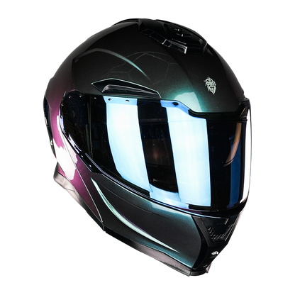 CASCO APOLO CAMALEON VERDE Cascos KOV + de motociclista