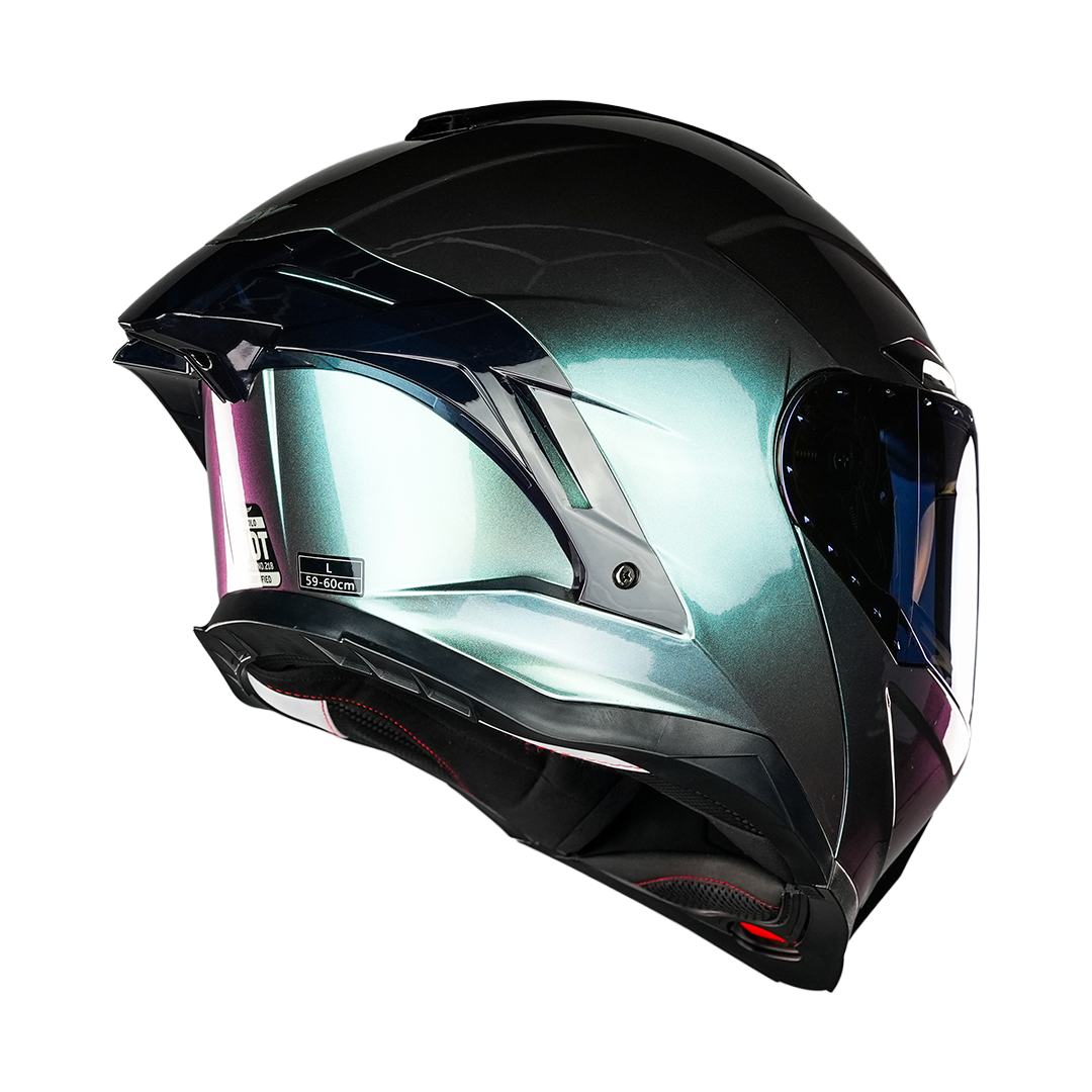 CASCO APOLO CAMALEON VERDE Cascos KOV + de motociclista