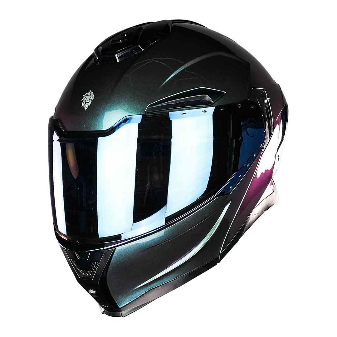 CASCO APOLO CAMALEON VERDE Cascos KOV + de motociclista