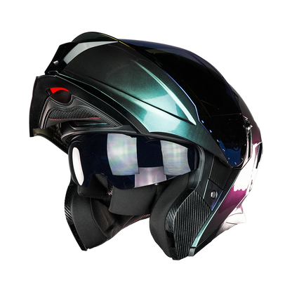 CASCO APOLO CAMALEON VERDE Cascos KOV + de motociclista