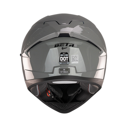 CASCO BETA GRIS BRILLANTE Cascos KOV + de motociclista