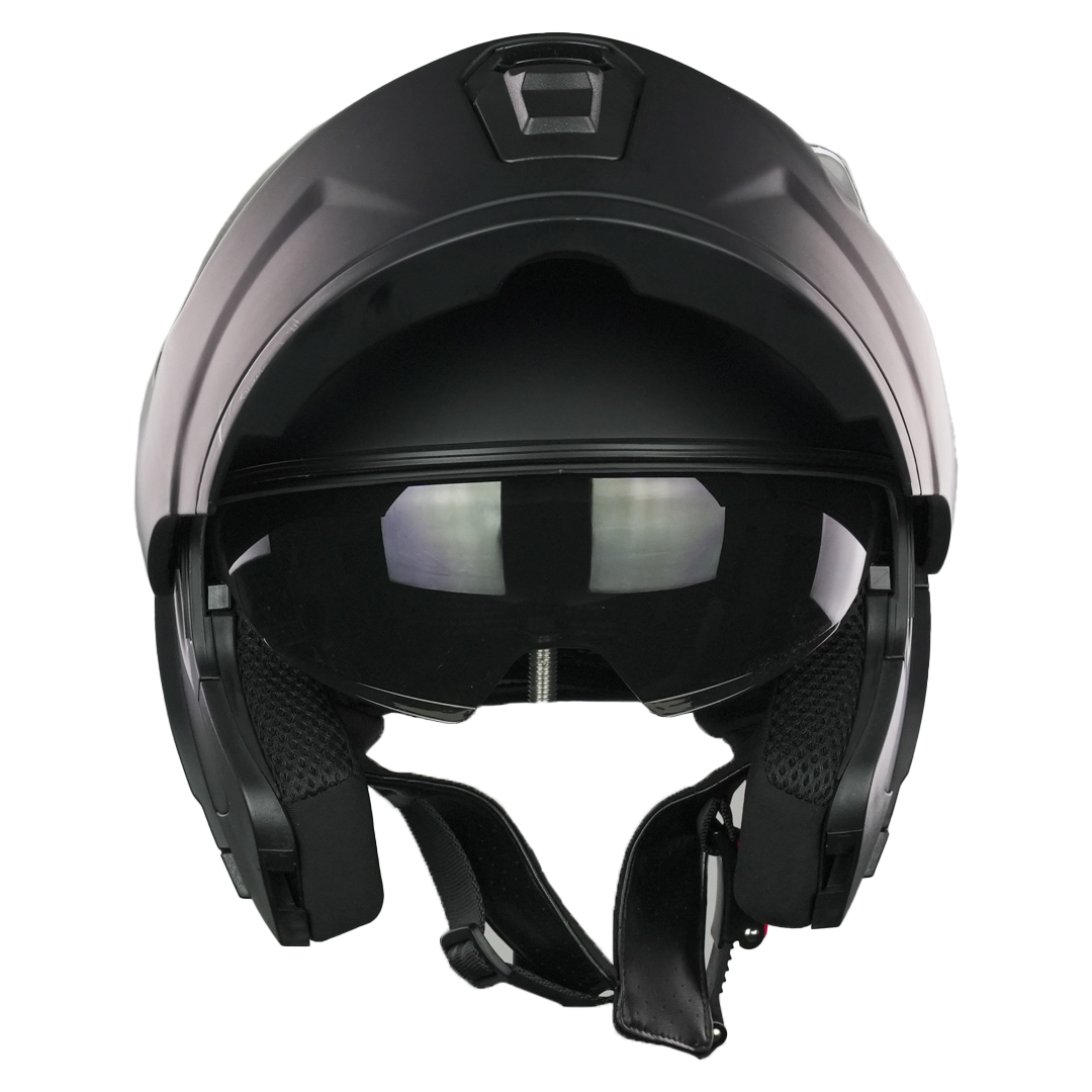 XBULL CASCO BLITZ NEGRO MATE CON LED
