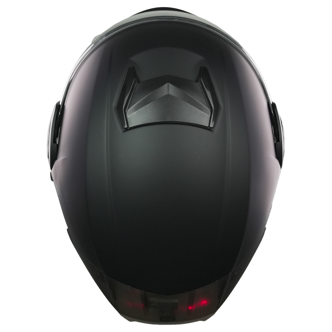 XBULL CASCO BLITZ NEGRO MATE CON LED