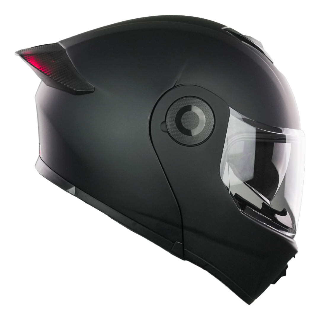 XBULL CASCO BLITZ NEGRO MATE CON LED