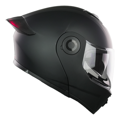 XBULL CASCO BLITZ NEGRO MATE CON LED