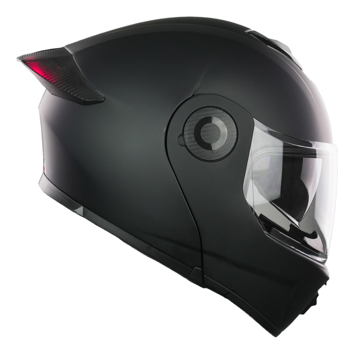 XBULL CASCO BLITZ NEGRO MATE CON LED