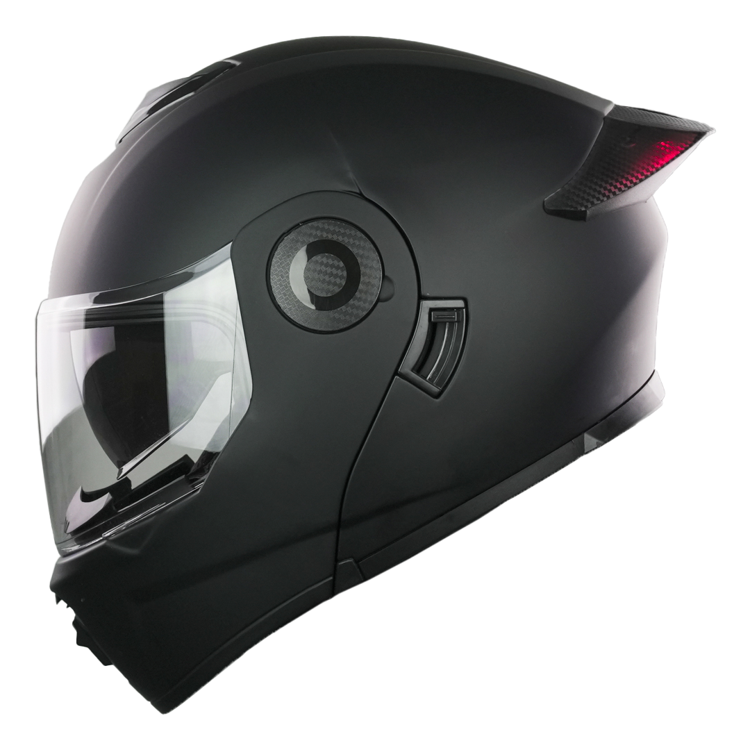 XBULL CASCO BLITZ NEGRO MATE CON LED