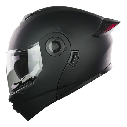 XBULL CASCO BLITZ NEGRO MATE CON LED
