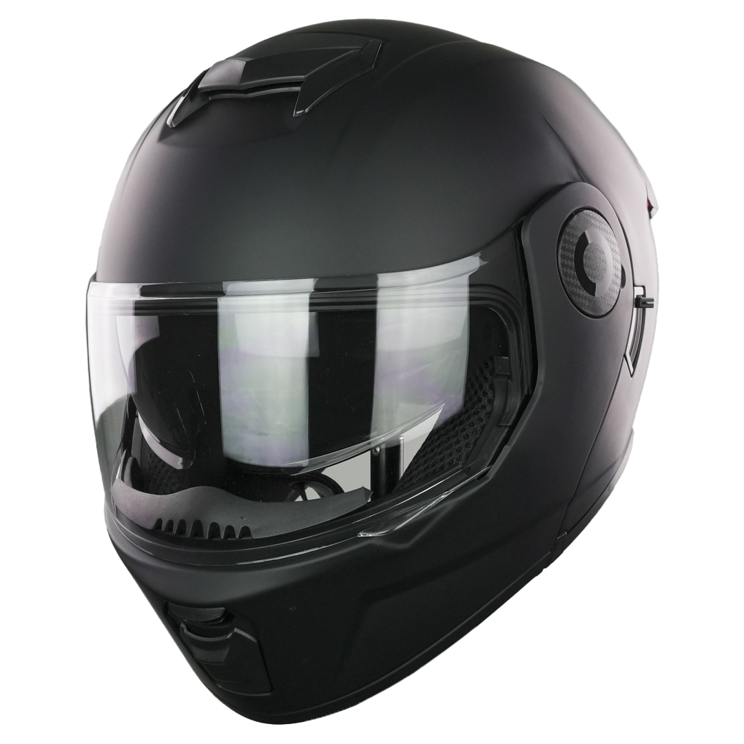 XBULL CASCO BLITZ NEGRO MATE CON LED