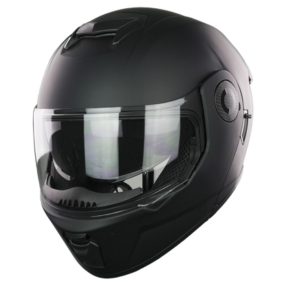 XBULL CASCO BLITZ NEGRO MATE CON LED