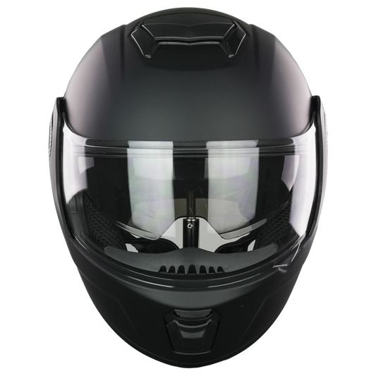 XBULL CASCO BLITZ NEGRO MATE CON LED