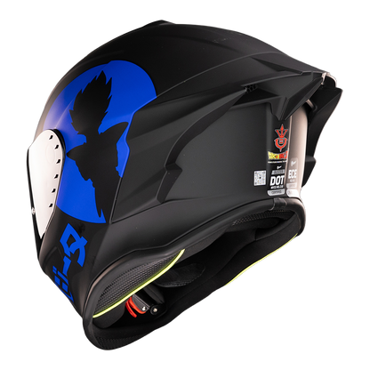 CASCO BUSTER VEGETA DRAGON BALL Z Cascos KOV + de motociclista