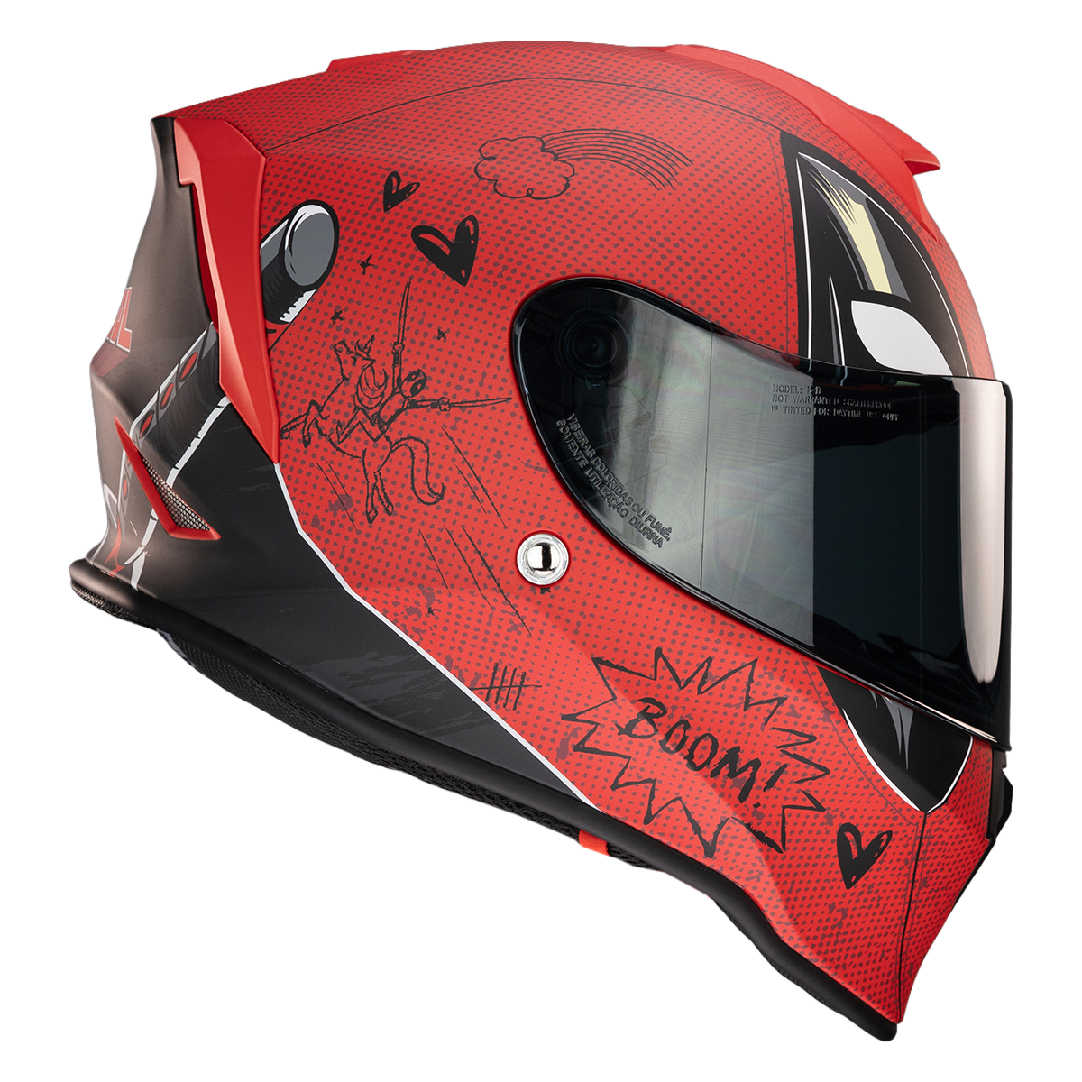 CASCO ECE KROON DEADPOOL MARVEL Cascos KOV + de motociclista