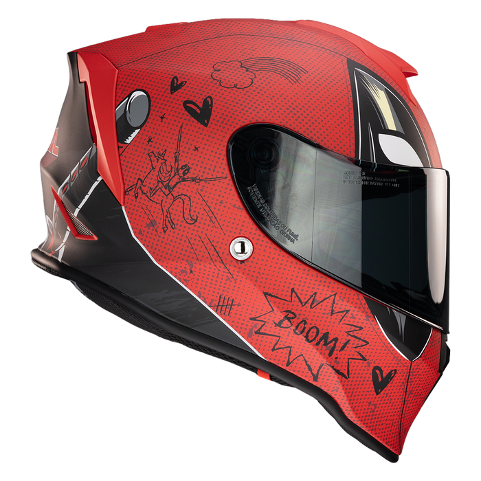 CASCO ECE KROON DEADPOOL MARVEL Cascos KOV + de motociclista