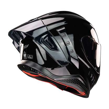CASCO EKHO NEGRO BRILLOSO Cascos KOV + de motociclista