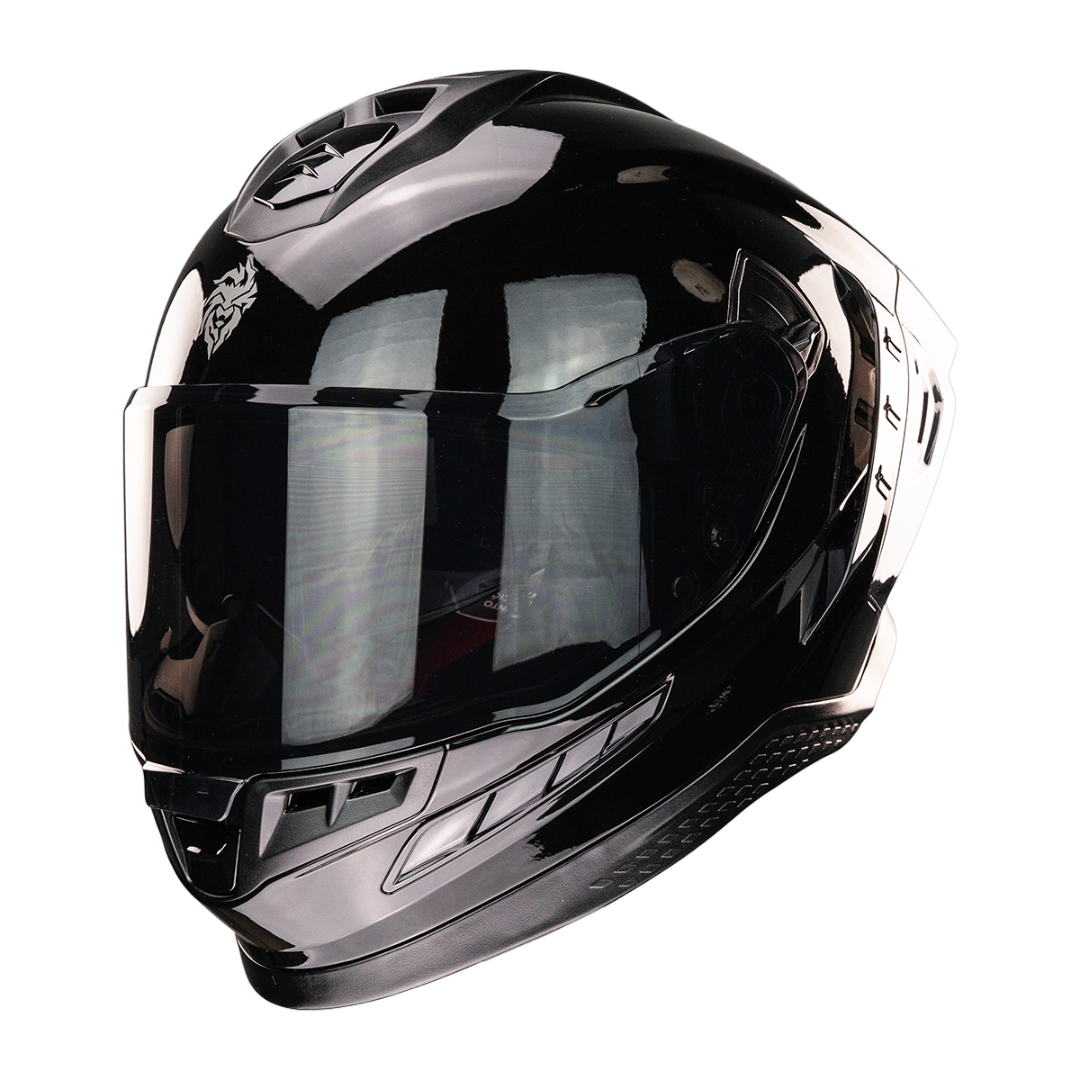 CASCO EKHO NEGRO BRILLOSO Cascos KOV + de motociclista