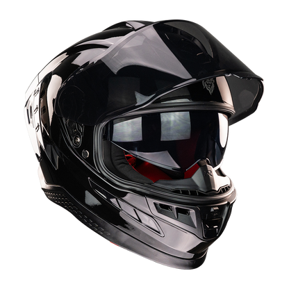 CASCO EKHO NEGRO BRILLOSO Cascos KOV + de motociclista