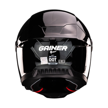 CASCO GAINER NEGRO Cascos KOV + de motociclista