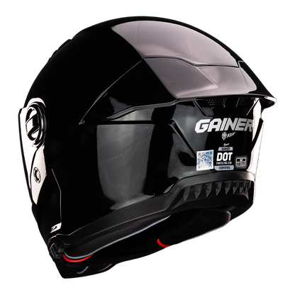 CASCO GAINER NEGRO Cascos KOV + de motociclista